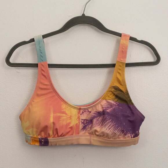 Billabong Andy Warhol Swim Top Medium Multicolor Bikini Bralette - Picture 2 of 4